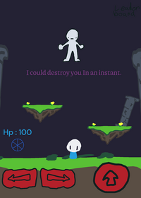 Regular dude vs little guy boss fight!