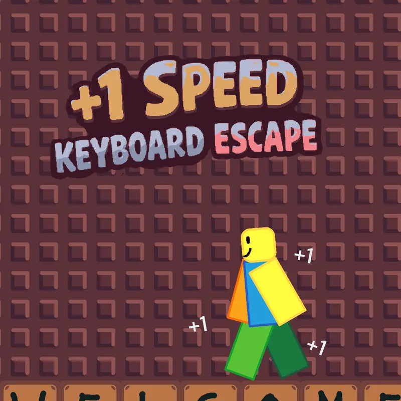 +1 speed keyboard escape obby by @Roblox2022_Official