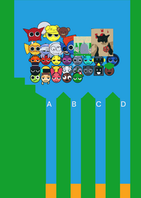 Sprunki Marble Race with Retake Characters
