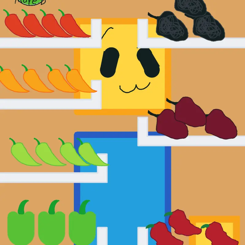 noob vs spicy food by @ThePurpleCirc