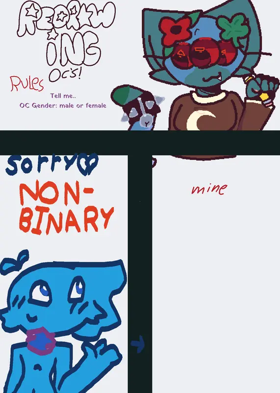 Uhh idk if you are mad at me💔 @-intern- by @Luka8283