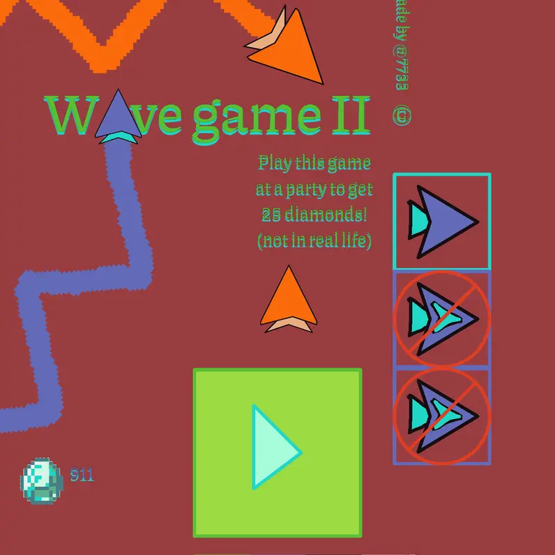 A zigzag/wave game with gravity portal by @7733