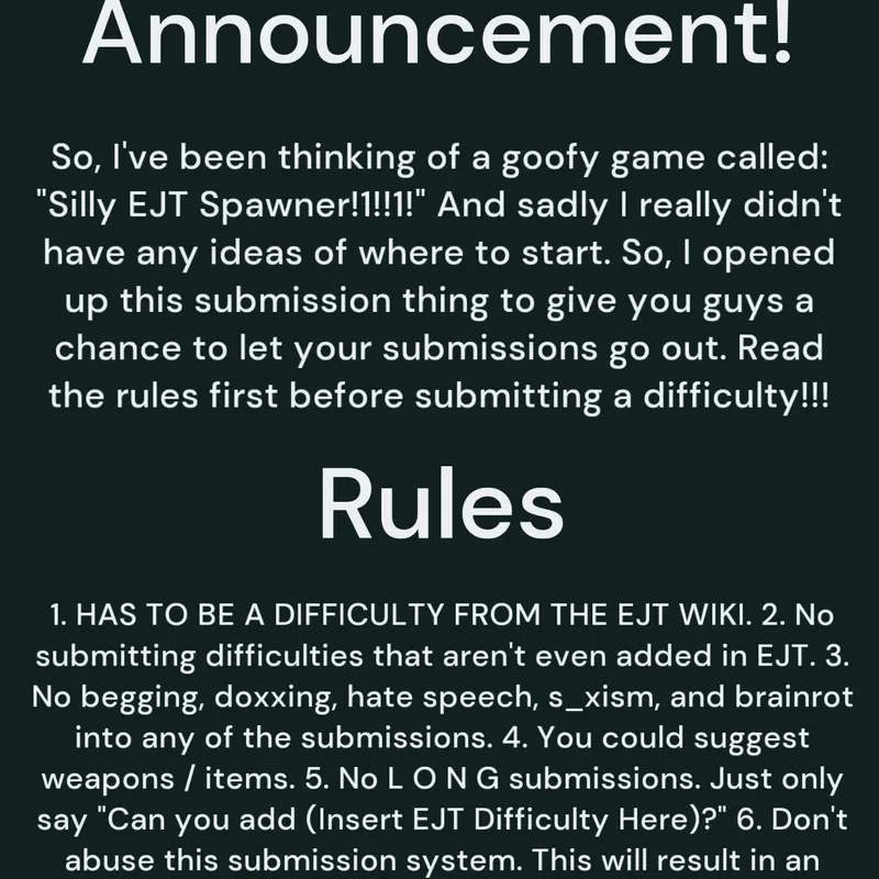 Game by @TheDifficultyChart