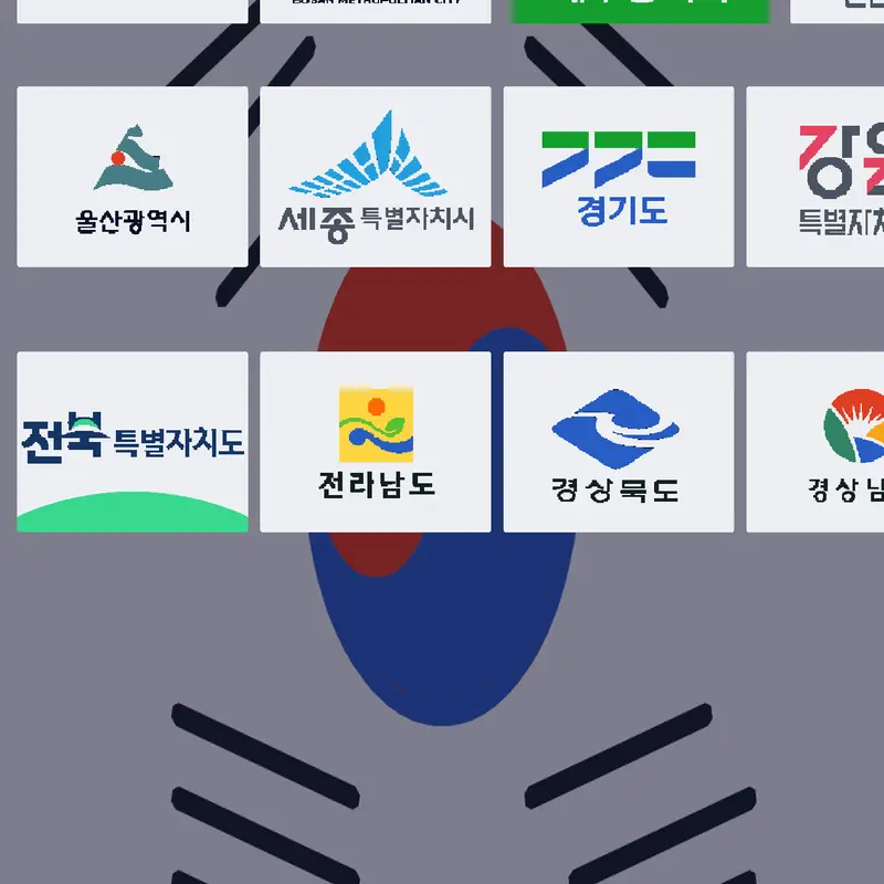 Flag Band: South Korean Provinces 🇰🇷🇰 by @Prebaxung92728