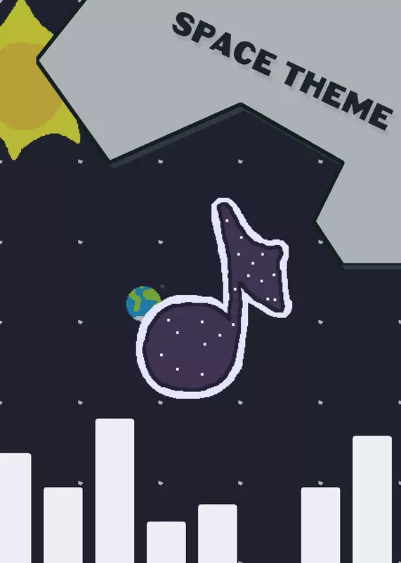 Music space theme by @Mundo_de_Musicas_2