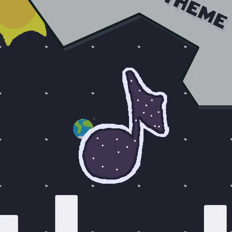 Music space theme by @Mundo_de_Musicas_2