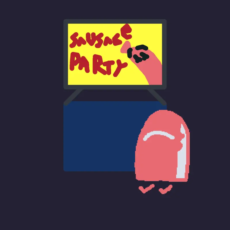 Jennifer watch sausage party by @Benjamimbirdsworld