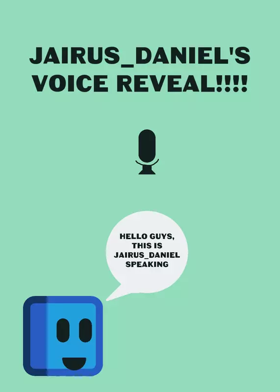Voice Reveal by @Jairus_Daniel