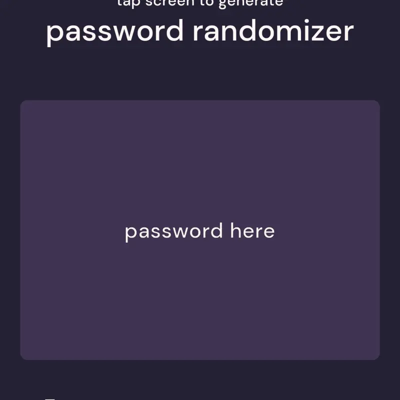 password randomizer by @Macawzin