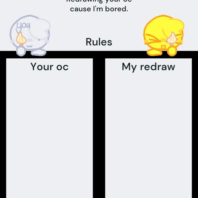 Buw will redraw your oc by @Silly_cuw