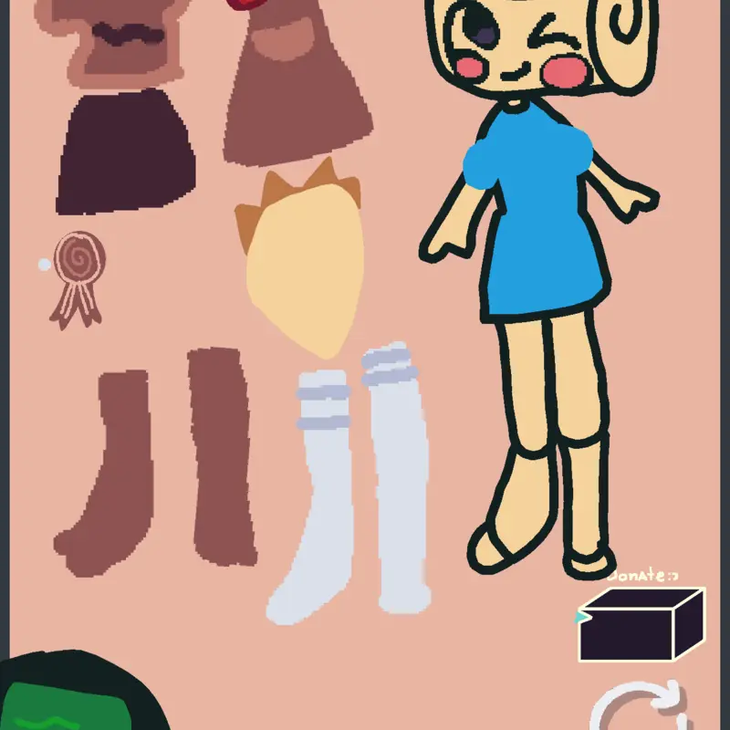 Shelly dressing game! by @cookie_kitty_4_life