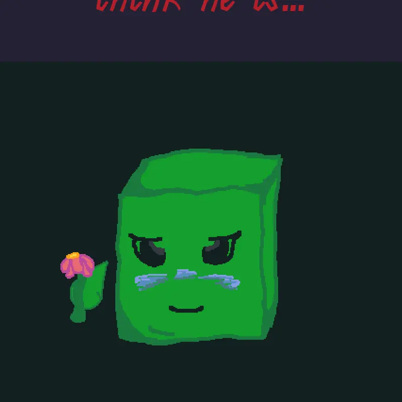 Green cube by @Qube