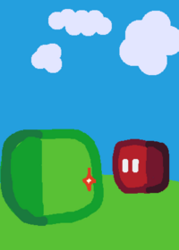 RED CUBE LOOK BEHIND YOU!!!!