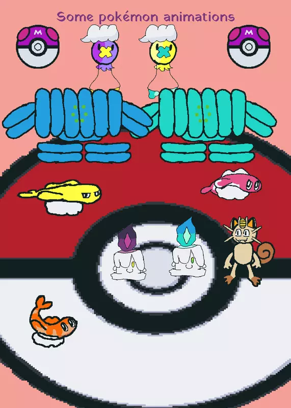 pokemon gemstone & duststone animations by @a-hooded-Joyous-fool
