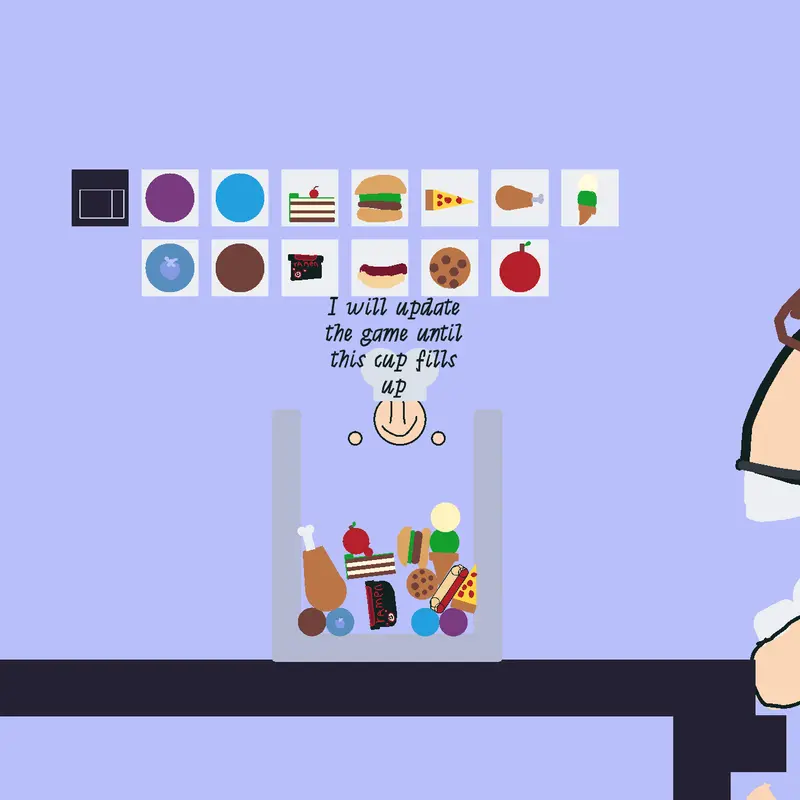 Feed the guy mini food by @golf_fun_maker