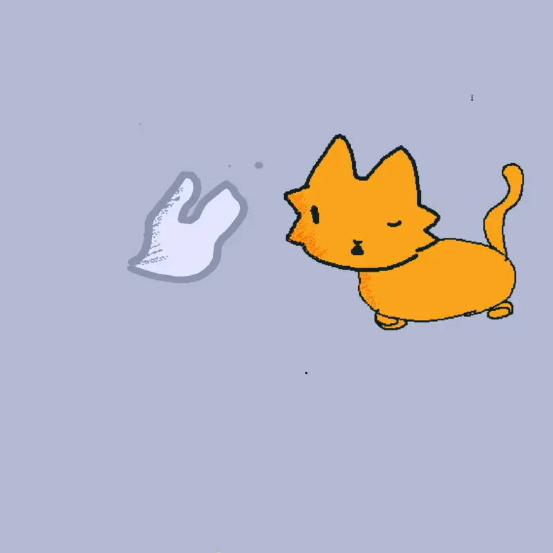 Pet the kitty by @yixpyemoji