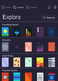 Explore menu animation!