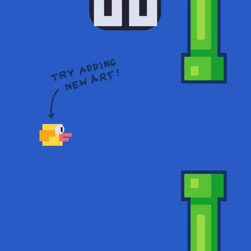 Flappy Bird [2013 Version] by @LobnaLaabidi