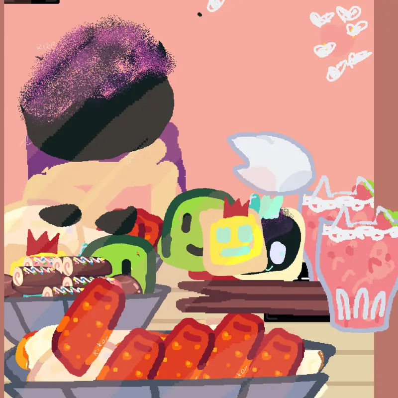 Eating feed me by @minecraft_kiddy