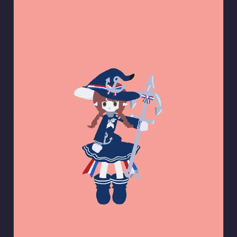 Wadanohara ragdoll by @owl_pie_2