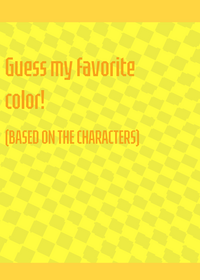 I might add more yellow characters