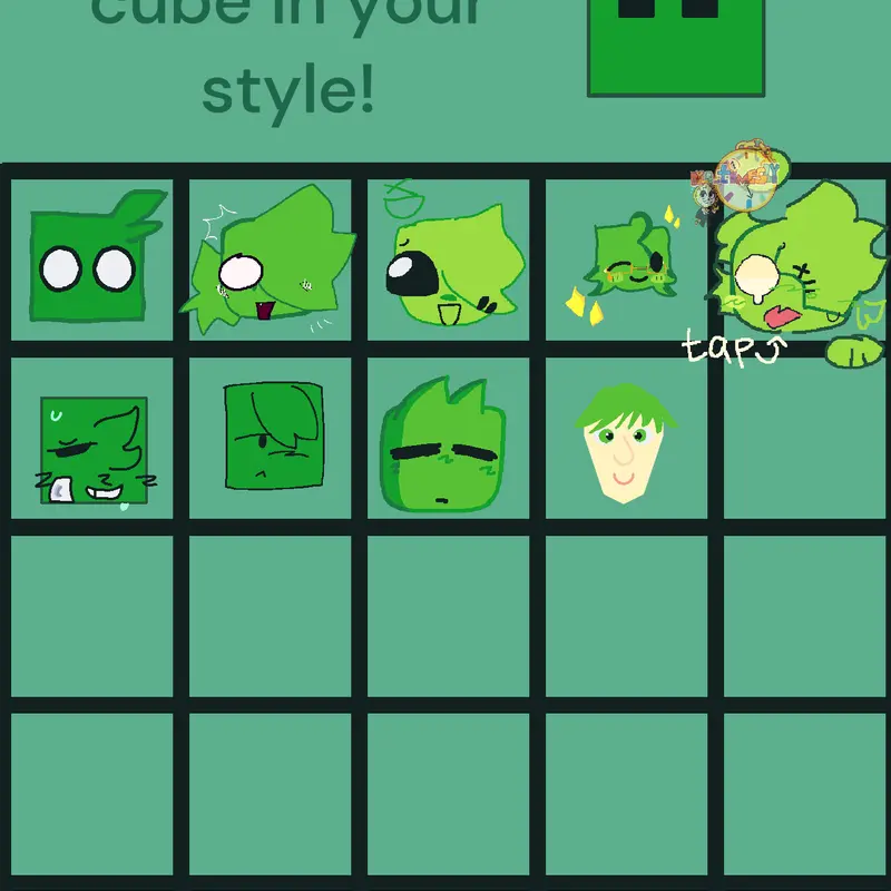 Draw your green block styile by @Metrocreator_49