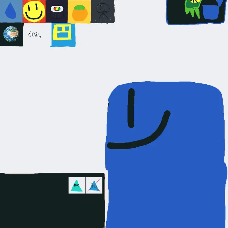 Feed the blue guy by @ShiaFree