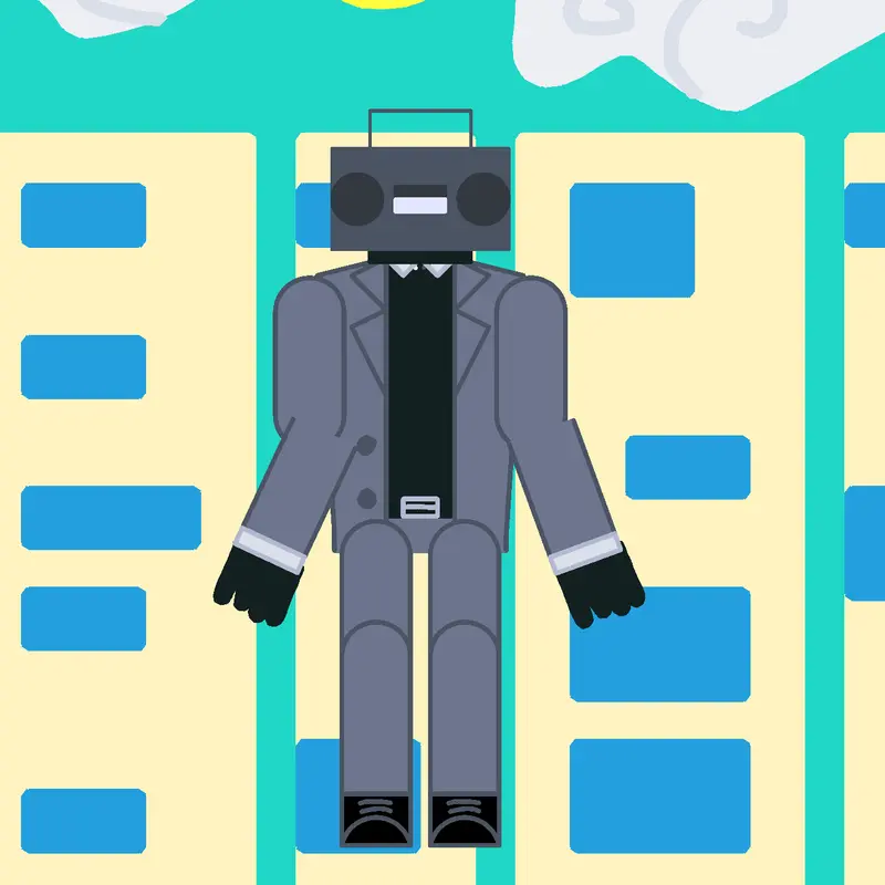 Boom box man by @kingpot