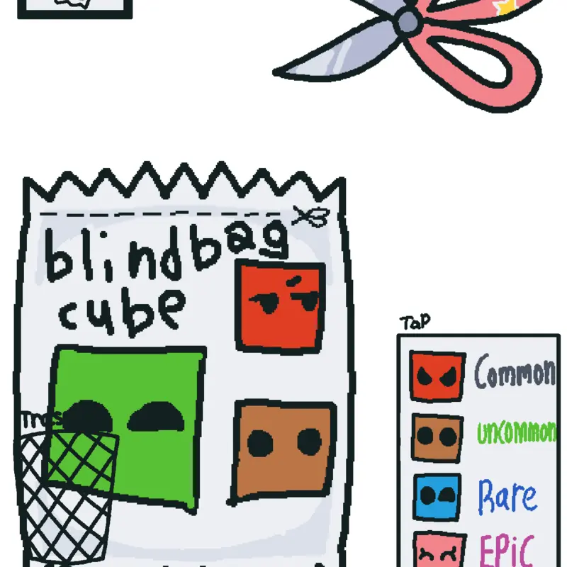 Blind bag cubes! by @Lucy_2013