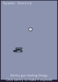 Sentry gun testing