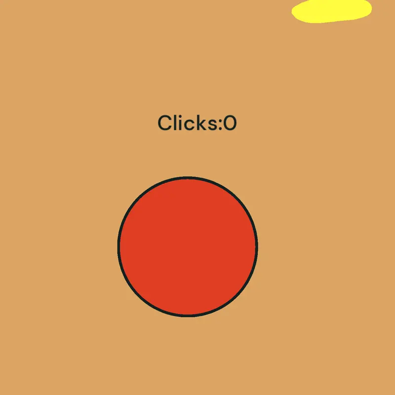 Ultra simple clicker by @atthecrossroadsturnleft
