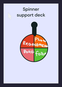 Spinner supporter deck