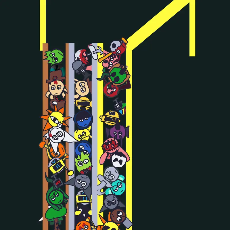 The sprunki marble race by @TotallyNotRayan