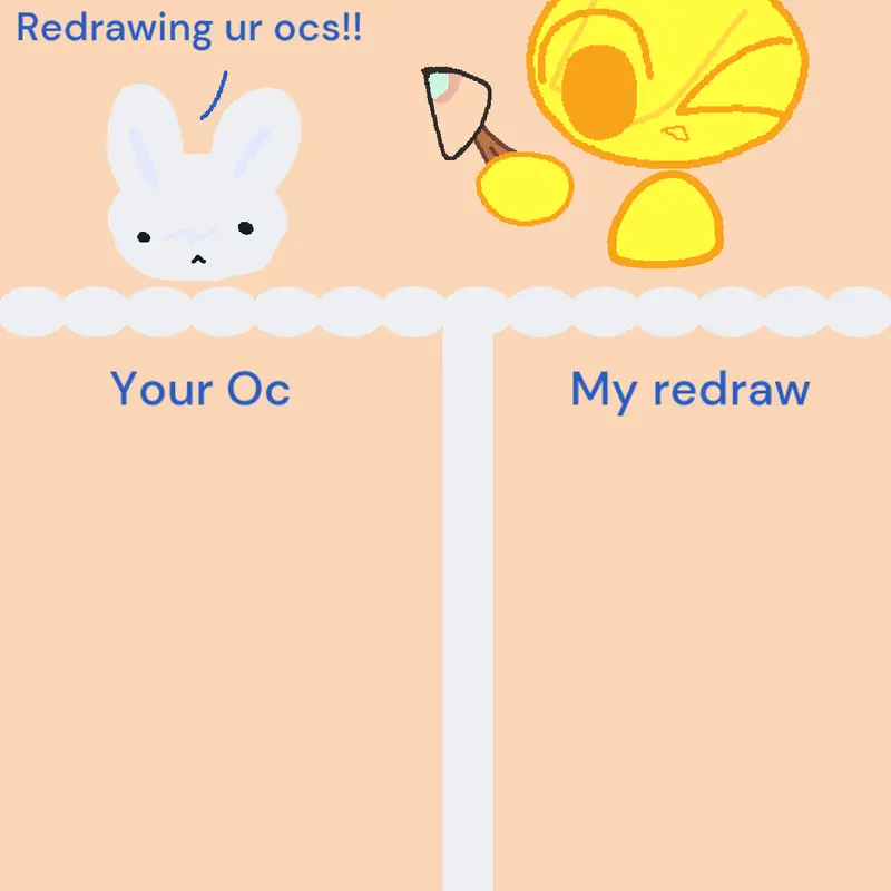 Redrawing your ocs by @Silly_cuw