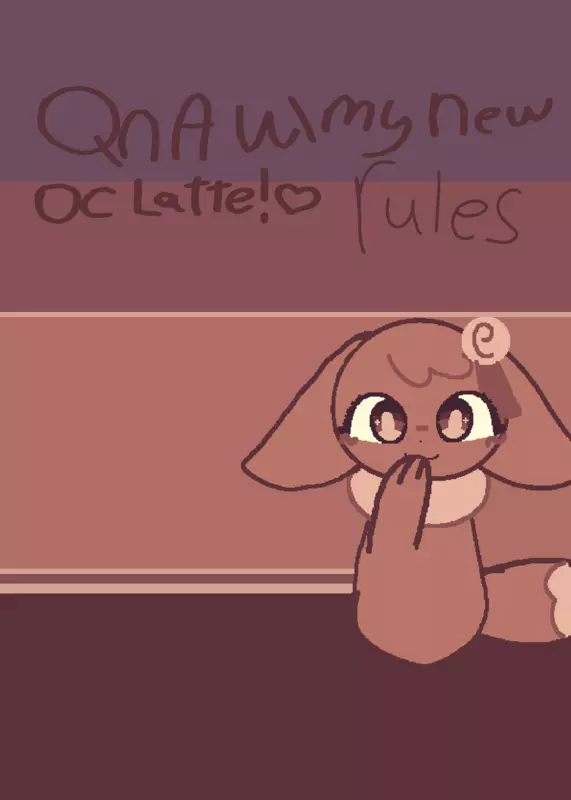 Qna with my new oc latte by @Eeveesylva