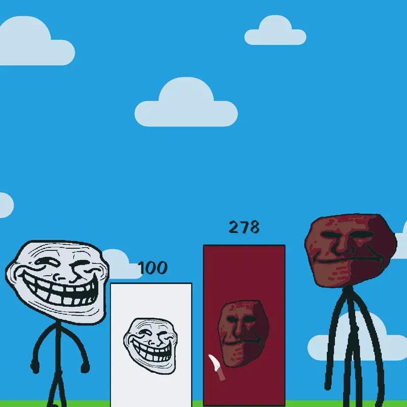 me vs you by @redtroll49392