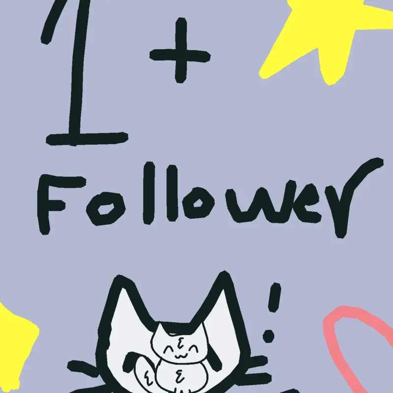 Tysm for 1 follower:3 by @harlowbok
