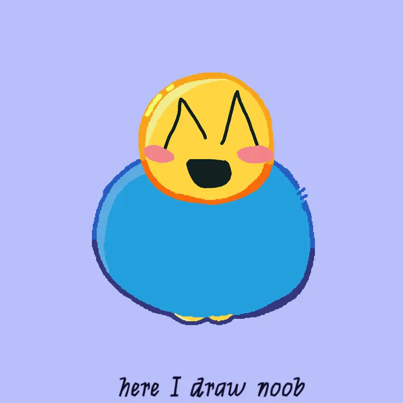 noob I draw noob face by @nelliepaulino7