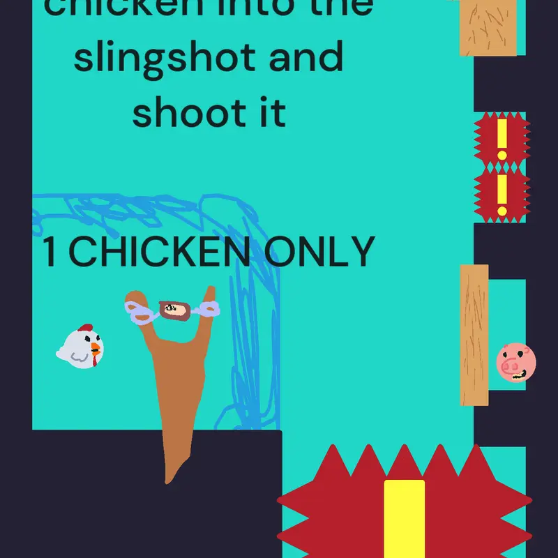 rooster / chicken vs pig / piggy by @idkwhatname404