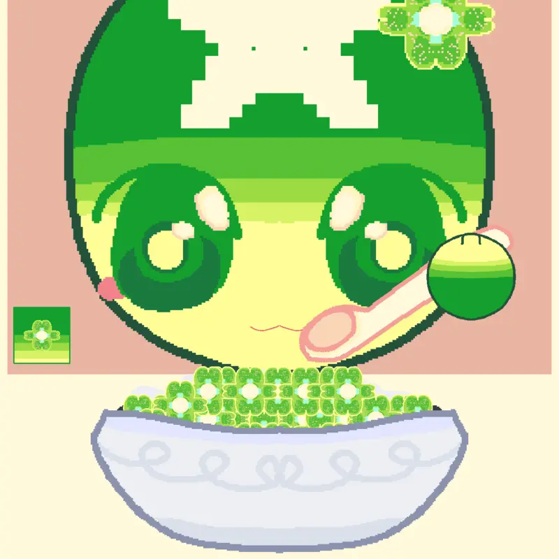 Green mukbang (updated] by @Its_gillit_kiddie
