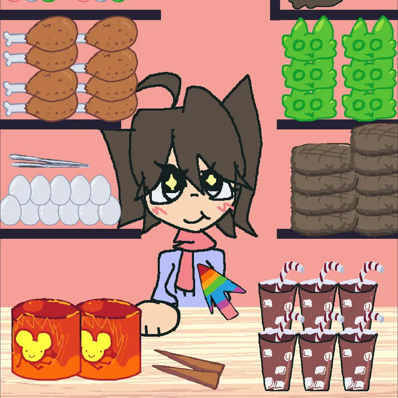 FEED MY CAT AND MY OC by @kitty_iLovecats1