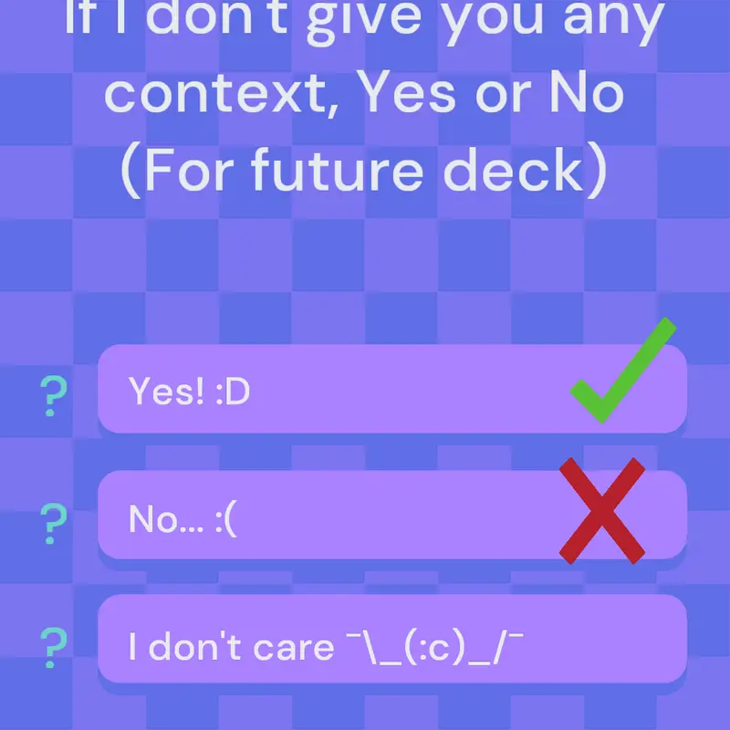 Do you want to help me decide by @G_smile