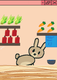 Feed the bunny!