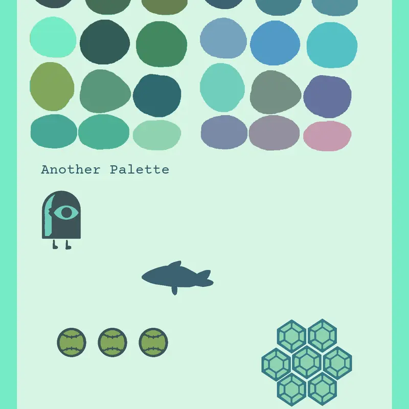 Color palette - Forest cove by @TDFFLD
