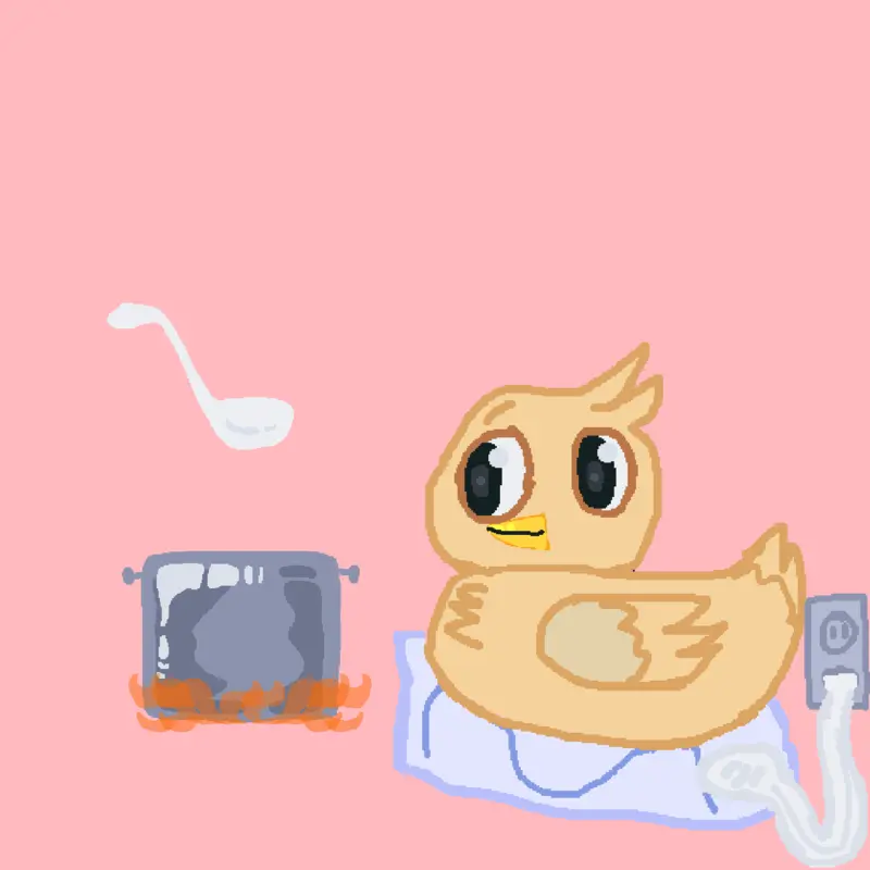 Chicky eats soup :D!! by @Clover_SuperStar