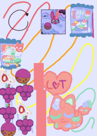 T=Trixie the rabbit L=lovelyz the cat!