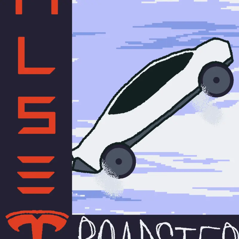 Tesssla roadsterr by @Elsabritas