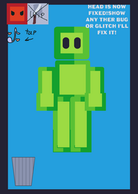 Green cube ragdoll -(still wip a bit)