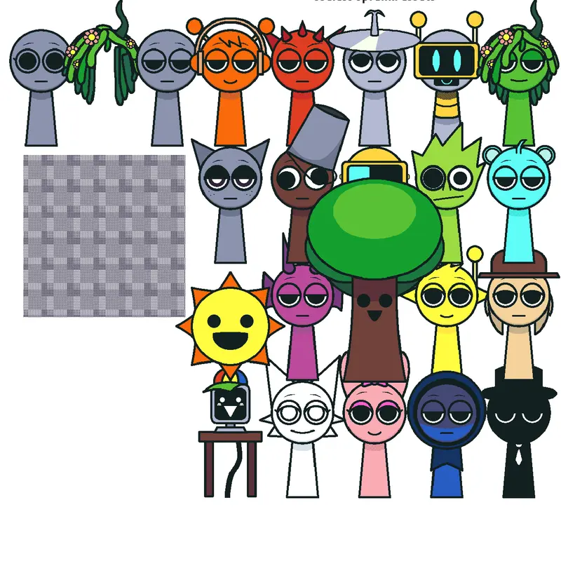 Sprunki assets by @Alesser