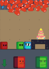 SandBox is a green cube.[ ]